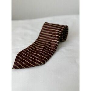 Valentino Cravatte Geometric Print Made in Italy Silk Vintage Tie Money Designer